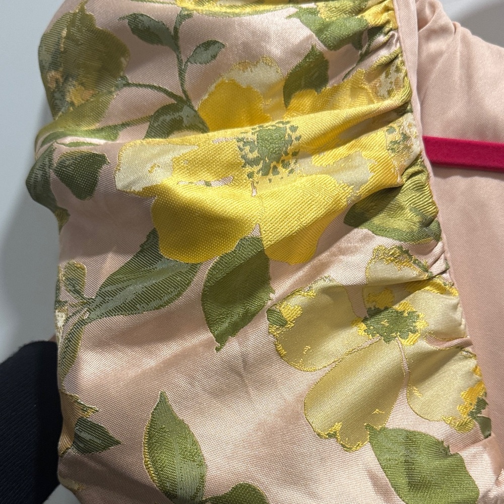 ASOS Chic Floral Mini Dress in Pink, Yellow and Green - Picture 4 of 8